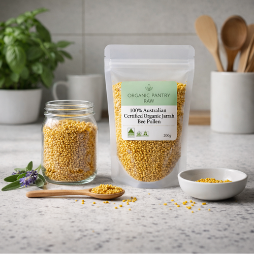 Premium Rare Organic Jarrah Bee Pollen from WA – Nutrient Dense Superfood